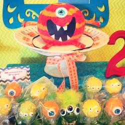 My Cute Little Monster - Patterned Monster Party