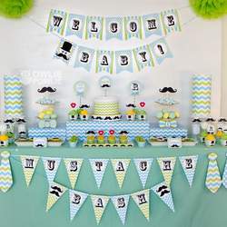 Little Man Mustache Baby Shower - Little Man Mustache Bash