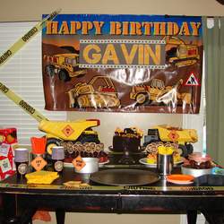 Gavin's 6th Birthday - Construction party