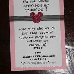 Addison's 1st Birthday - Minnie Mouse Party 