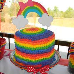 Emma's Rainbow 1st Birthday! - Rainbow, Rain-BOWS 