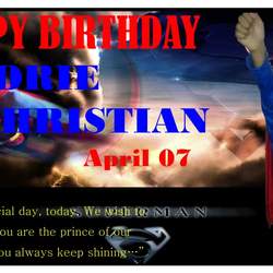 Andrie's 7th Birthday - Superman