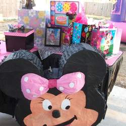Julissa's Birthday - Minnie Mouse and Zebra Print