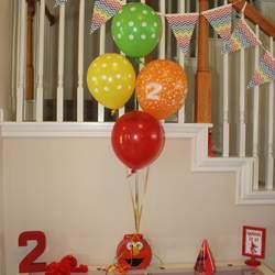 Rainbow Chevron Elmo-themed 2nd birthday - Elmo & Rainbow Chevron