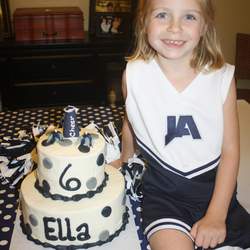 Ella's cheerleader 6th birthday party - None