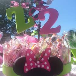 Za-Za's 2nd Birthday Candy Buffet - Minnie Mouse