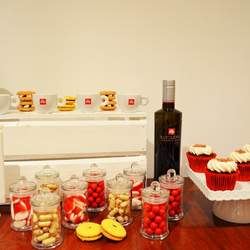 Red and White Dessert Table - Red and White