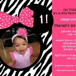 OH TOODLES! Mariah's 1st Birthday Pool Party Bash! - Minnie Mouse Zebra/Hot Pink