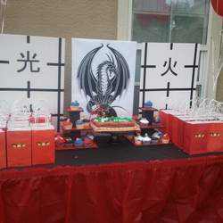 toby's 8th birthday - ninjago (kai)