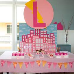 Pink Superhero Party - girly superhero