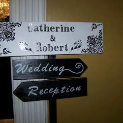 Cathy & Bobby's Wedding - Yellow and Black Damask