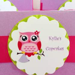 Kylie turns 1 - pink owl