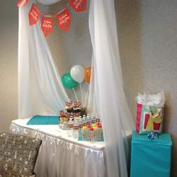 Jenny's Baby Shower - Burnt Orange & Teal