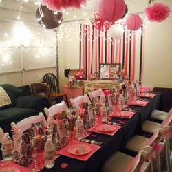 8th Birthday Party in Paris - Parisian, French, Paris, Pink, Pink and black