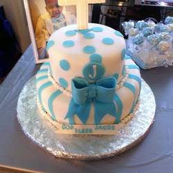 Christening Day - Baby boy blue