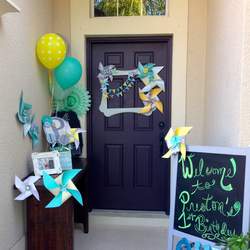Modern Vintage 1st birthday - pinwheels, kites, and photographs