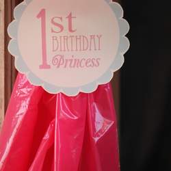 NIdhi's first birthday. - Pink