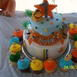 Keyton's 1st Birthday Party - King of the Jungle 