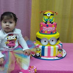 Yaritza's 2nd Birthday - pink minions