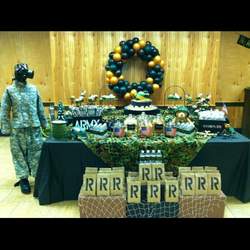 Robinson's First Birthday  - Army/Camouflage 