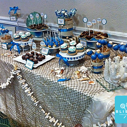 Blissful Beach Wedding Sweets' Table - beach wedding