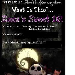 Emma's Nightmare Before Christmas Sweet 16 - Nightmare Before Christmas 
