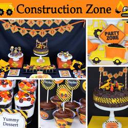 Hayden's Construction Zone Birthday  - Construction, Dump Trucks