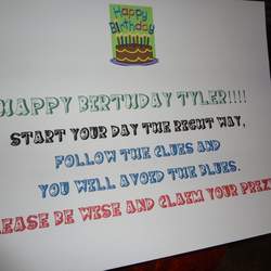 Teen Surprise Birthday Party and Scavenger Hunt - Traditional Birthday 