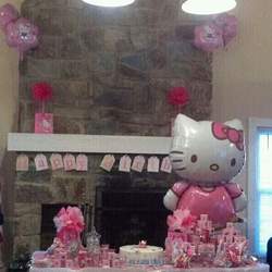 Jazelynn 1st Birthday Party - Hello Kitty, pink