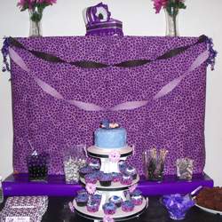 Jules' Baby Shower for Hailey - Purple/Black Leopard Print