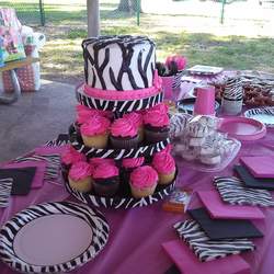 Mackenzie's 2nd birthday - Minnie Mouse and Zebra Print