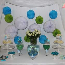 Baby Boy Baby Shower  - Blue, Green & White