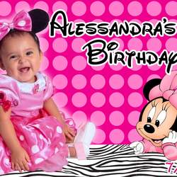 Alessandra's 1st Birthday - Minnie Mouse and Zebra Print