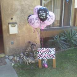 Baby Justyce's Baby Shower - Zebra and hot pink