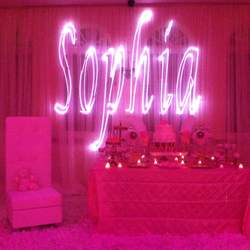 Showering Baby Sophia - pink and gold