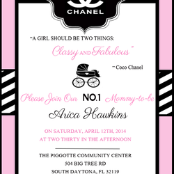 It's a CoCo Baby Shower - Coco Chanel