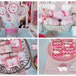 Bautismo y primer añito de Lourdes - Shabby Chic