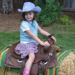 Lily's Purple Cowgirl 5th Birthday - Horses, Purple
