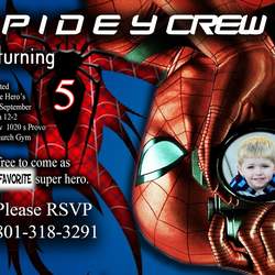 Crews 5th spider man party (super hero) - Spiderman