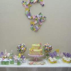 Gaia's elegant First Communion party - Butterflies