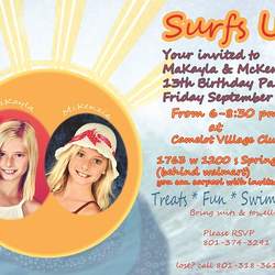 Surfs up 13 (twins) - Surf/swim