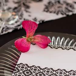 Falling for Fuchsia  - Fuchsia and Damask