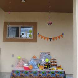 Papa Trucks dumped a load of fun for Logen's 4th birthday - Construction trucks