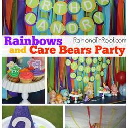 Care Bear & Rainbow Birthday Party - Care Bears, Rainbow