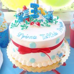 Antonis is 3! - The smurfs