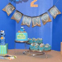 Connor Efe 2nd birthday - Cookie Monster