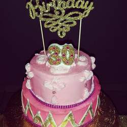 Thirtyfic Unbirthday Celebration - Pink, gold and glitter