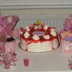 pink and brown bear - None