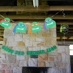 Liam's 3rd birthday - Ninja turtles