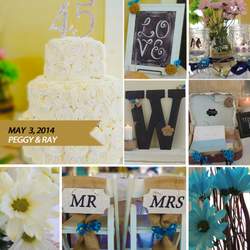 "We Still Do"  Peggy & Ray  - Rustic 45th Wedding Anniversary